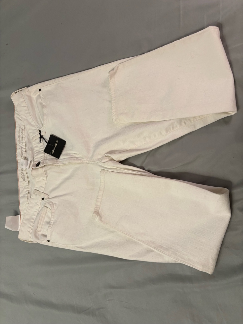 Eddie Bauer White Straight-Leg Women's Jeans